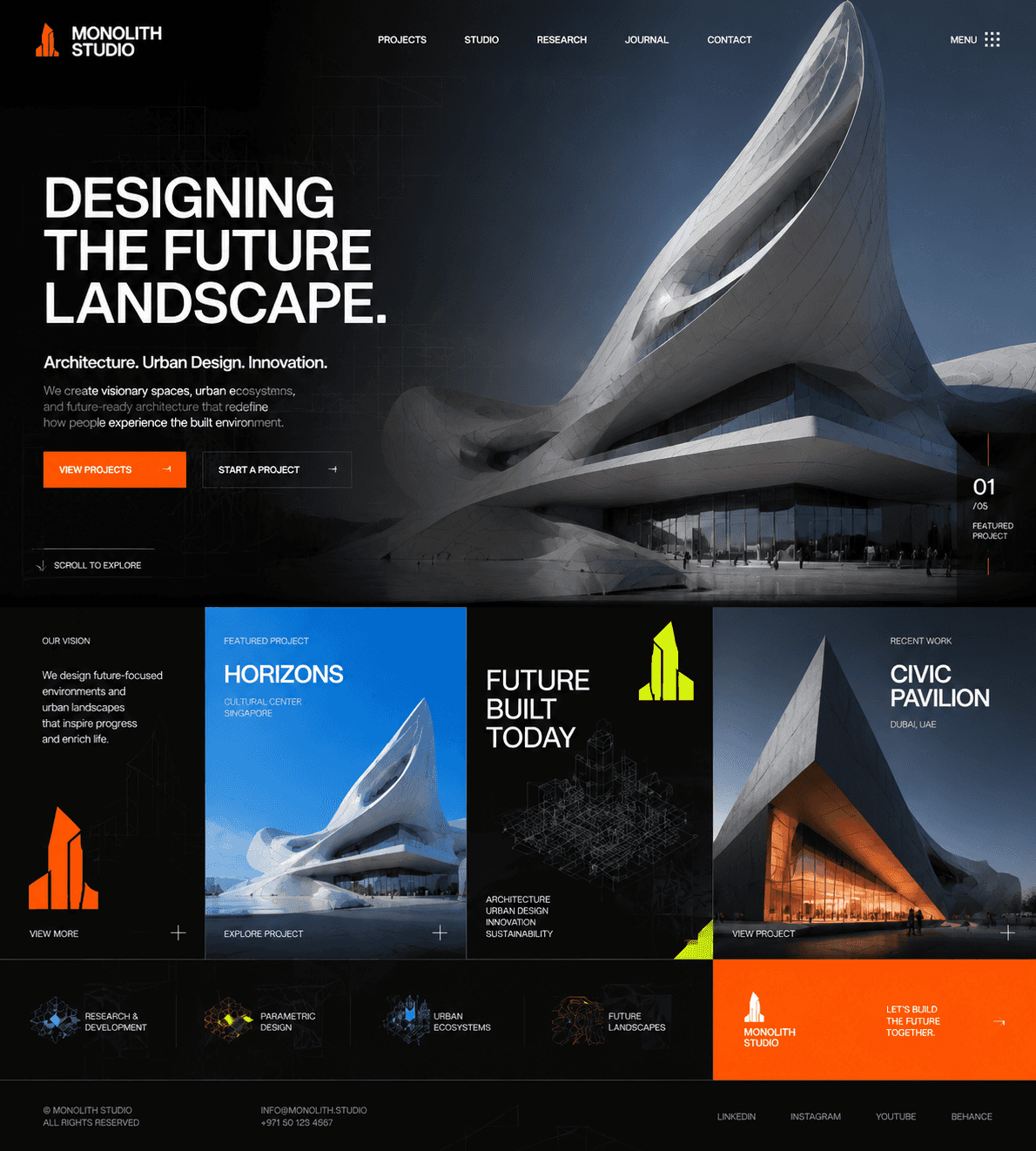 Bluepoint Architecture - Architecture Firm website design preview