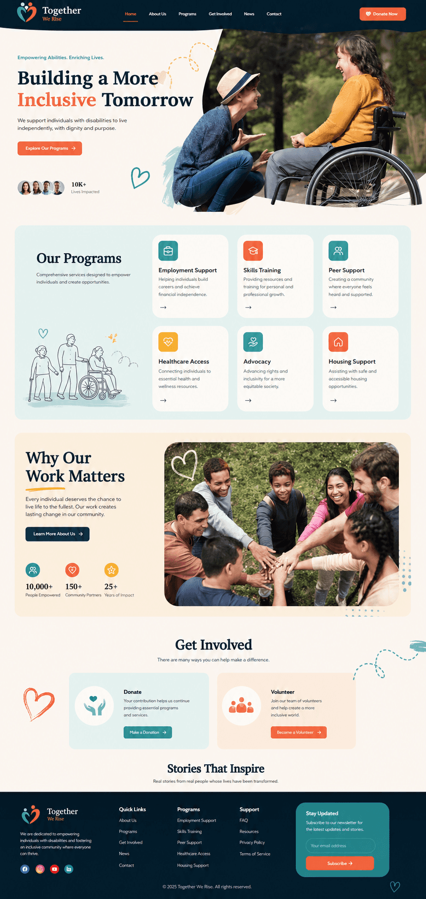 Inclusion Collective - Lifestyle Brand website design preview