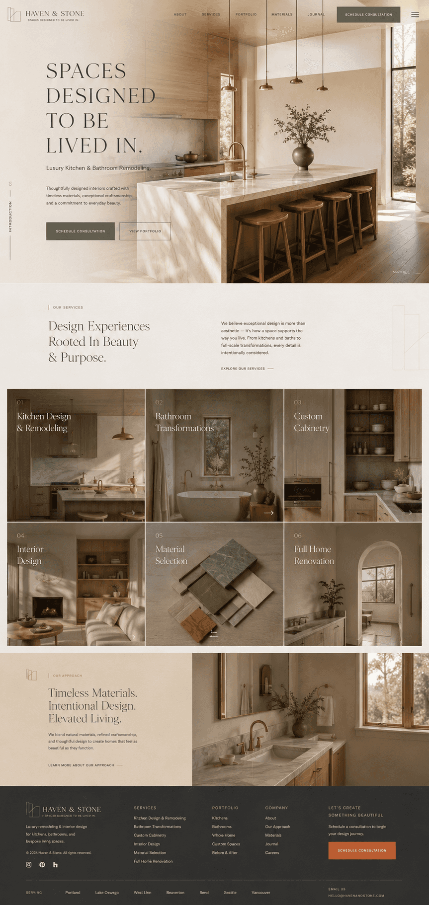 Renewal Remodeling - Kitchen & Bathroom Remodeling website design preview