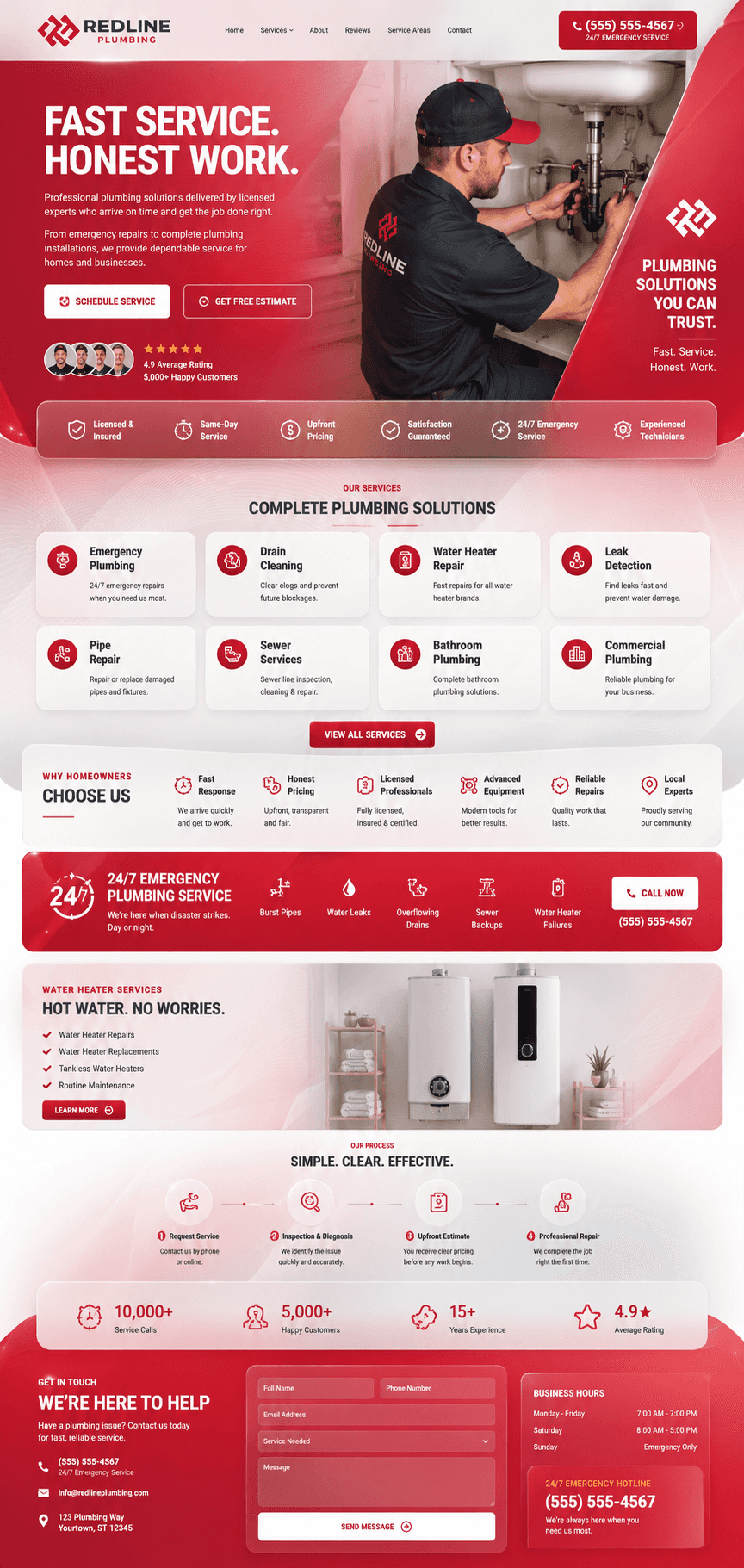 AquaFix Plumbing - Plumbing Services website design preview