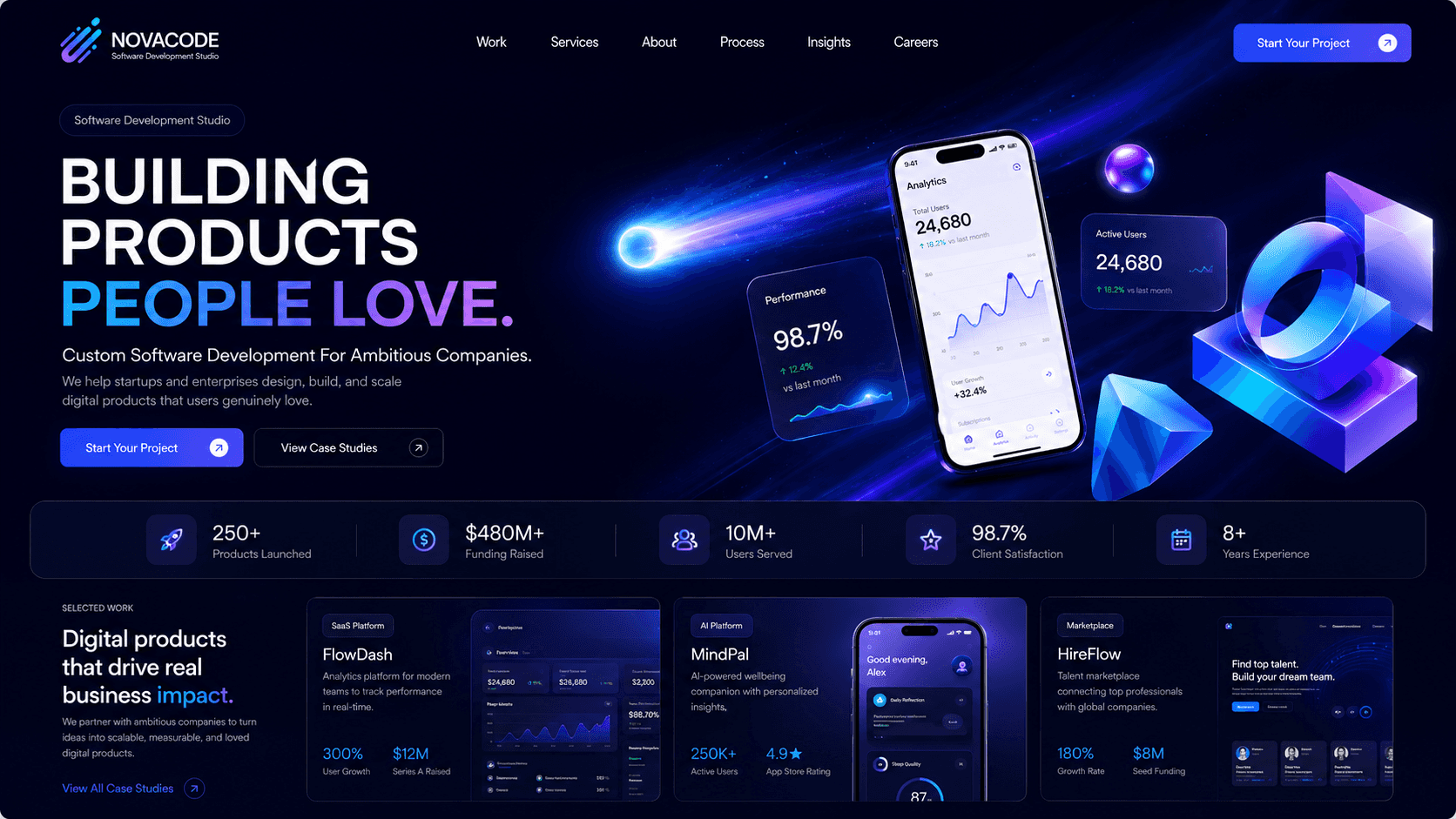 Codeforge Studio - Software Developer website design preview