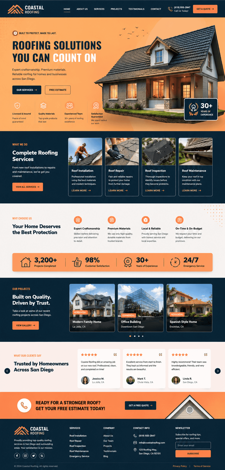Solstice Solar Energy - Solar Energy website design preview