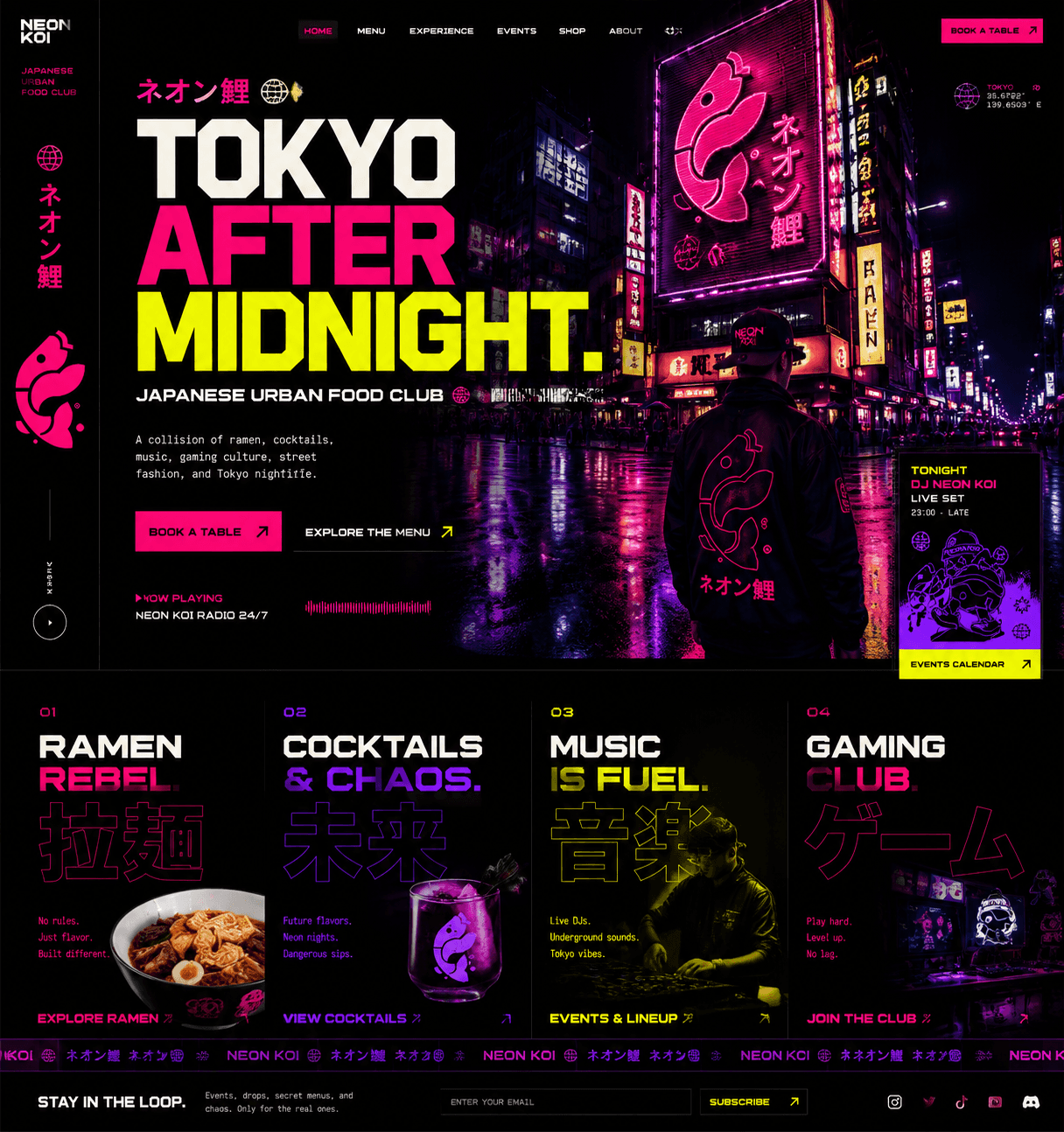Umi Sushi Bar - Sushi Restaurant website design preview
