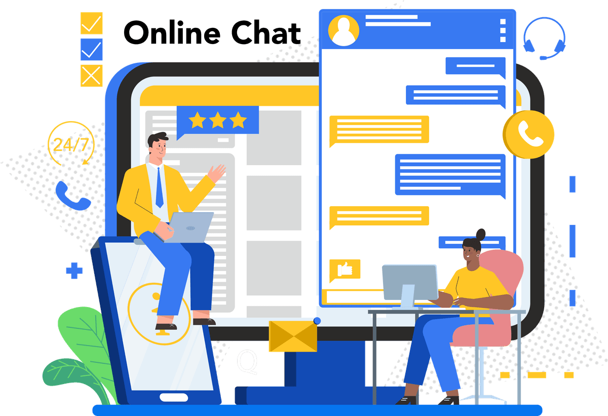 Automated online chat and 24/7 customer response workflow