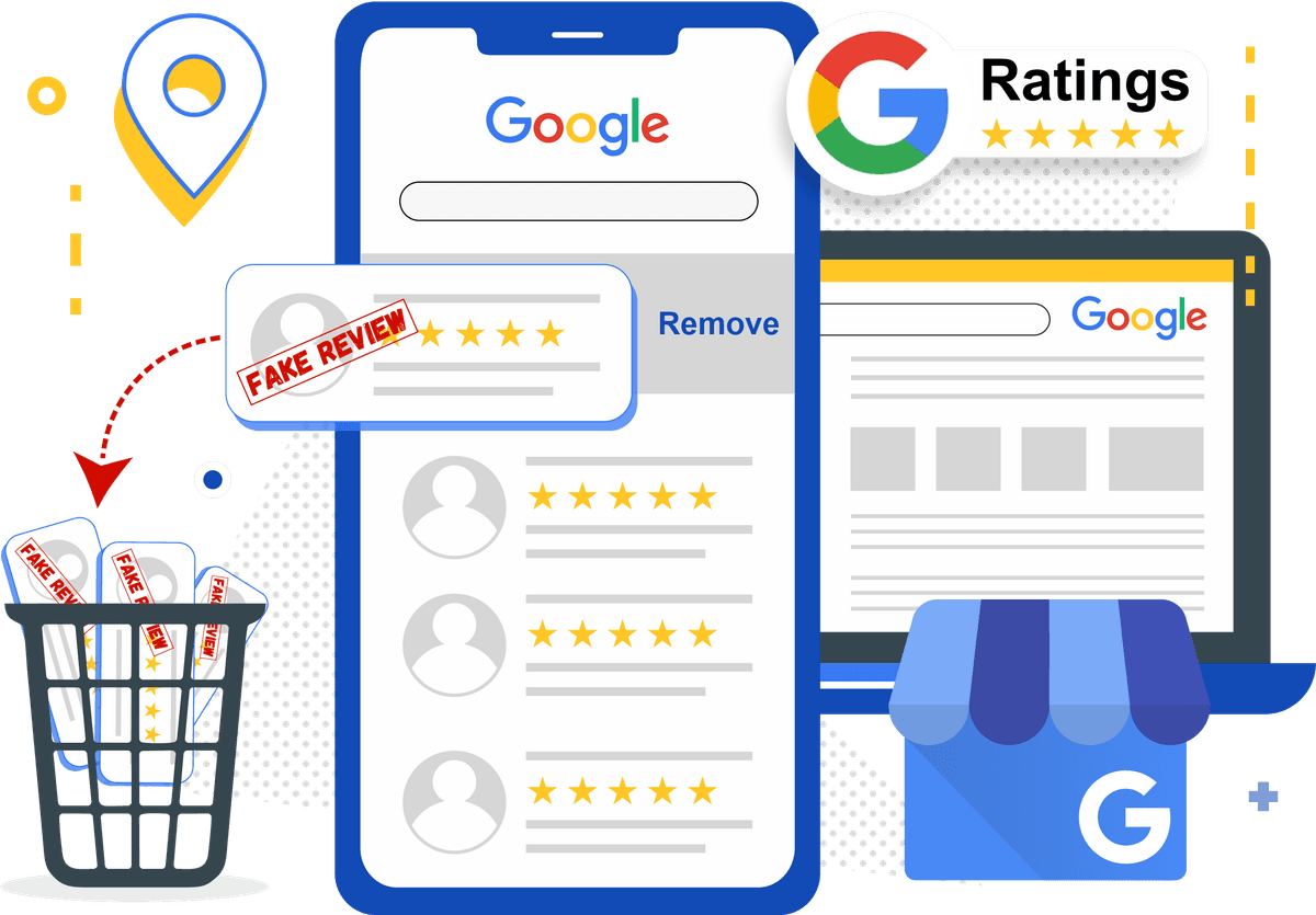 Flagging and removing a fake review